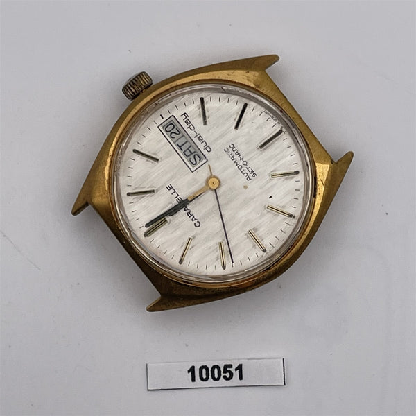 PROJECT TO FIX BULOVA CARAVELLE DAY DATE AUTOMATIC MENS GOLD WATCH BVT10051