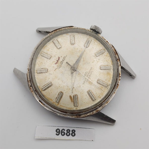 PROJECT TO FIX WALTHAM CENTENNIAL AUTO ROUND SS EU SHIP MENS WATCH 9688