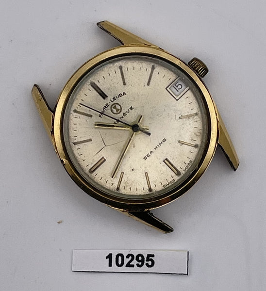 PROJECT TO FIX FAVRE LEUVA SEAKING GOLD MANUAL WIND DATE BOYSIZE WATCH 10295