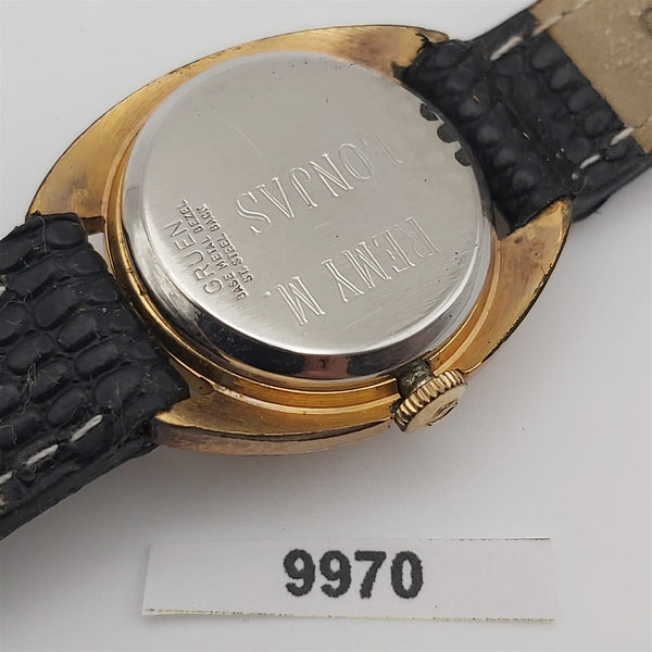 PROJECT TO FIX GRUEN LADIES BLACK DIAL COCKTAIL PETITE MANUAL GF WATCH 9970