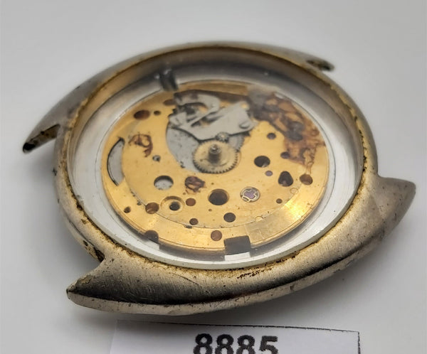 PROJECT TO FIX BULOVA GOLD PLATE AUTO MENS EU SHIP WATCH 8885