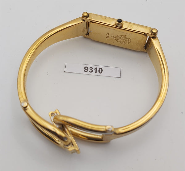 PROJECT TO FIX GUCCI LADIES BANGLE GOLD PLATE 1500 WATCH EU SHIP WATCH 9310