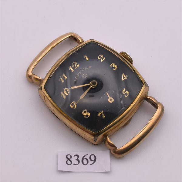 PROJECT TO FIX LORD ELGIN GOLD PLATE ARABIC SUBDIAL MIDSIZE MANUAL WIND WATCH