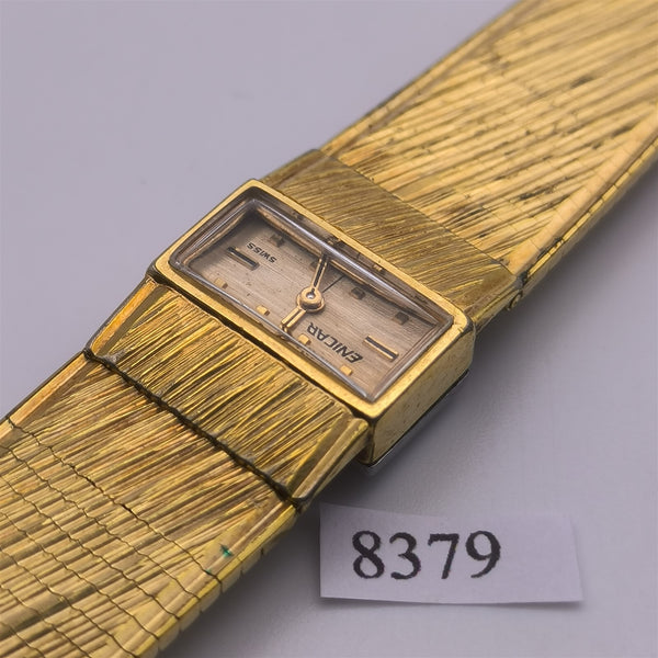 PROJECT TO FIX ENICAR TEXTURED CASE MANUAL WIND GOLD LADIES EU SHIP WATCH 8379