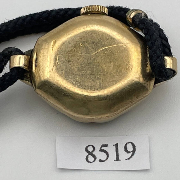 PROJECT TO FIX ART DECO ELGIN GOLD PLATE ARABIC LADIES MANUAL WIND WATCH 8519