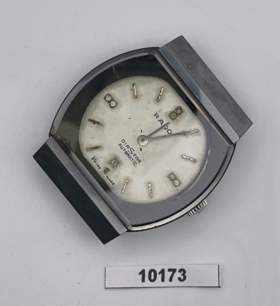 PROJECT TO FIX RADO DIASTAR SS CUSHION DATE EU SHIP MIDSIZE WATCH 10173