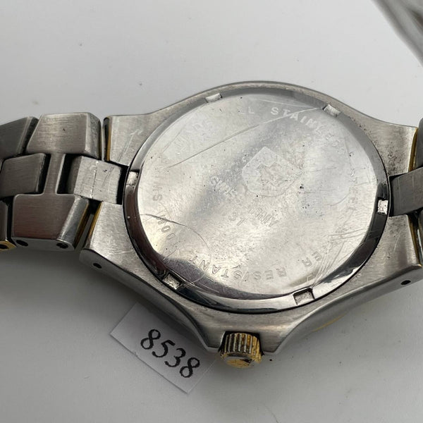 PROJECT TO FIX SWISS ARMY AUTO GOLD SS MENS DAY DATE WATCH EU SHIP 8538