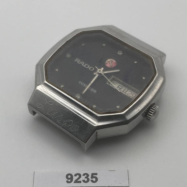PROJECT TO FIX RADO VOYAGER SS HOODED LUGS DAY DATE EU SHIP MENS WATCH BVT09235