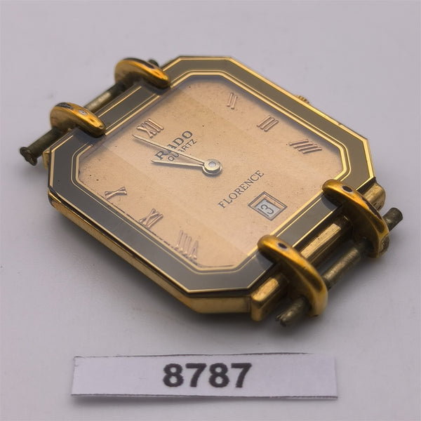 PROJECT TO FIX RADO FLORENCE GOLD PLATE ROMAN DIAL EU SHIP LADIES 8787 WATCH