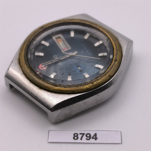 PROJECT TO FIX RADO GOLDEN HORSE GOLD SS HOODED LUGS DAY DATE MENS WATCH 8794