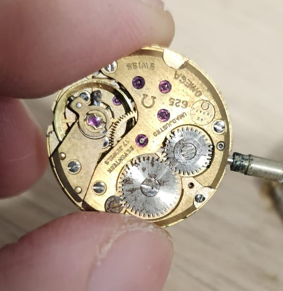 PROJECT TO FIX OMEGA de VILLE GOLD PLATE MANUAL UNISEX WATCH EU SHIP BVT009518