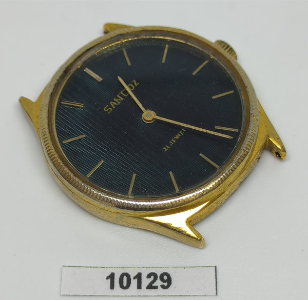 PROJECT TO FIX HENRI SANDOZ ROUND COIN RIMMED LUGS MANUAL WIND MENS WATCH 10129
