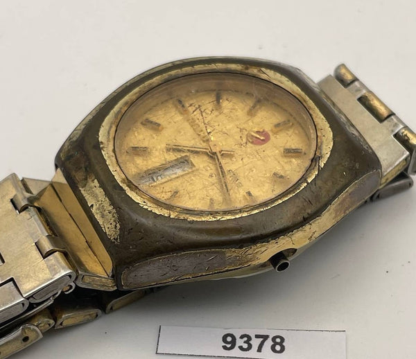 PROJECT TO FIX RADO STAG GOLD AUTOMATIC BOTTOM DAY DATE EU SHIP MENS WATCH 9378