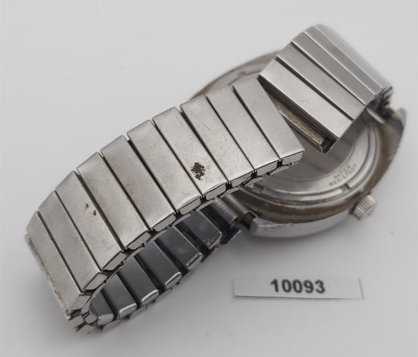 PROJECT TO FIX BULOVA STEEL MENS AUTOMATIC DAY DATE WATCH EU SHIP 10093