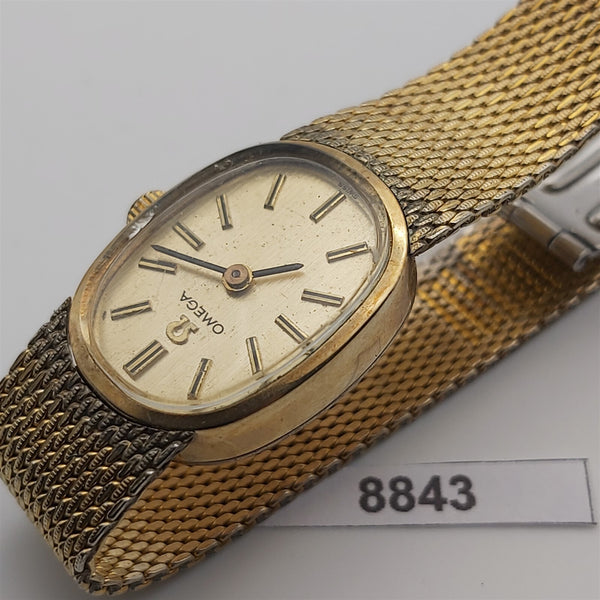 PROJECT TO FIX OMEGA GOLD MESH BAND MANUAL WIND LADIES DRESS WATCH EU SHIP B8843