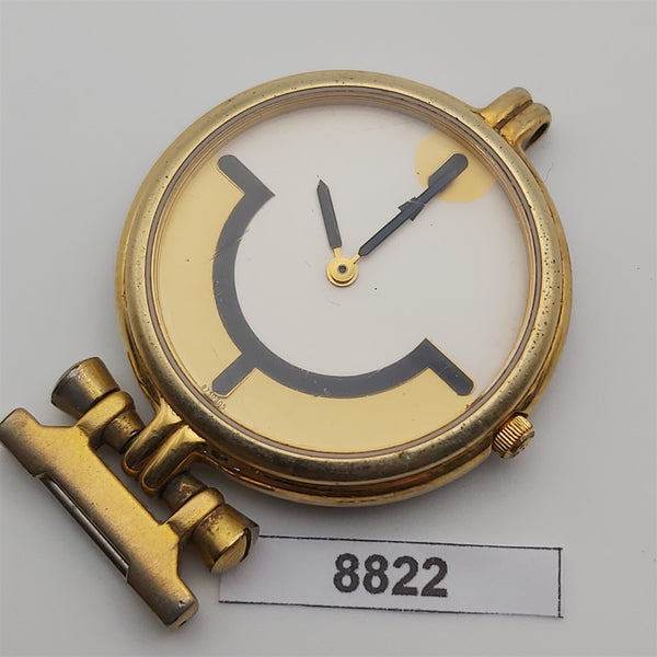 PROJECT TO FIX BULOVA GOLD PLATE QUARTZ MENS DRESS WATCH 8822