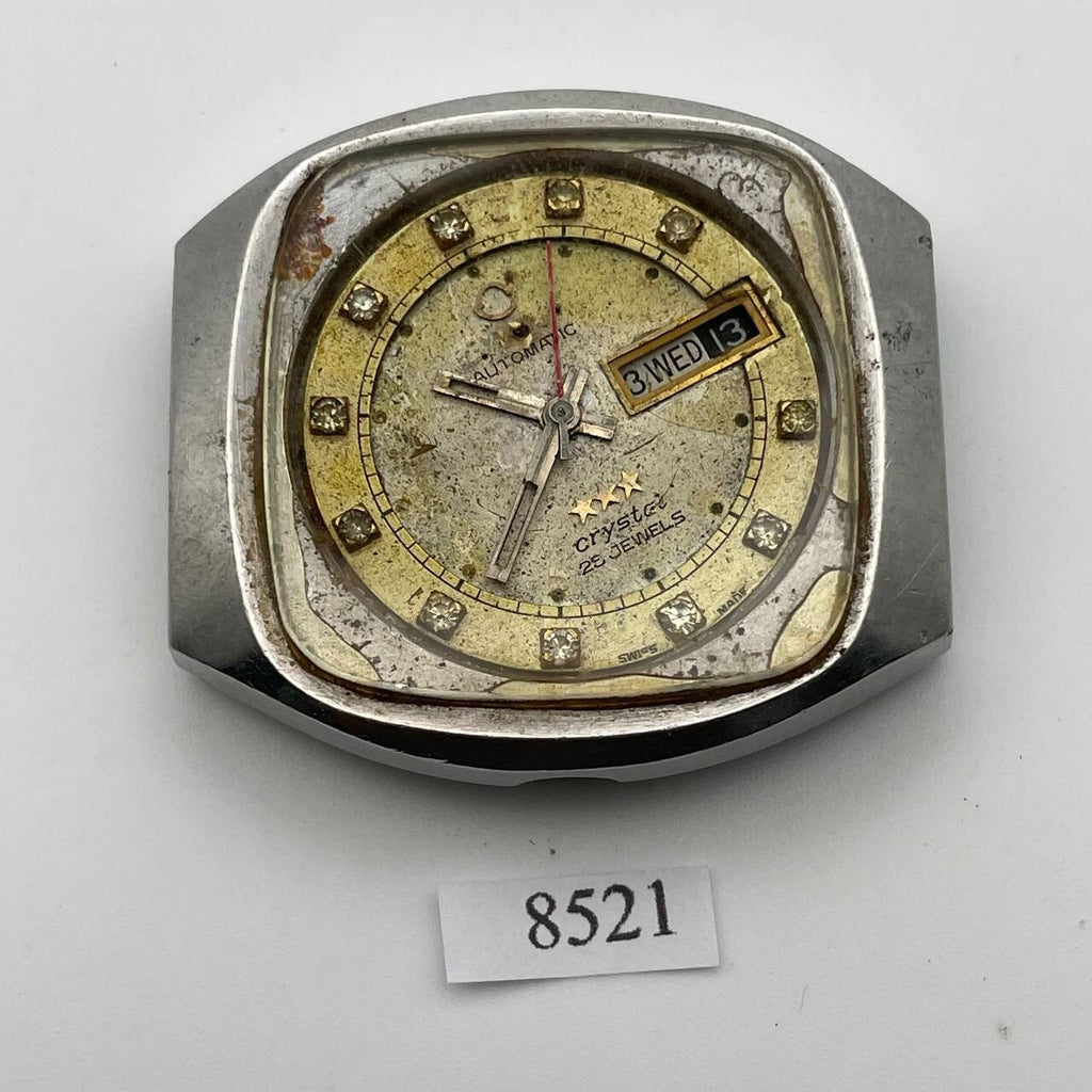 PROJECT TO FIX OMAX AUTOMATIC SS MENS DAY DATE WATCH EU SHIP 8521