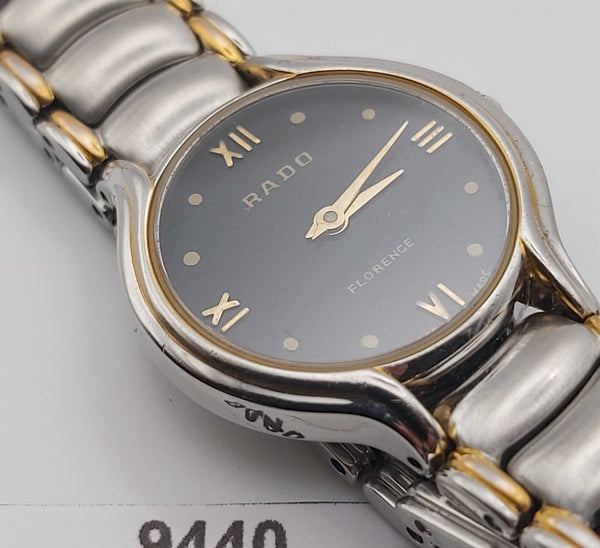 PROJECT TO FIX RADO FLORENCE GOLD PLATE SS ROMAN DIAL EU SHIP LADIES WATCH 9440