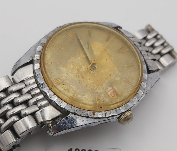 PROJECT TO FIX TUGARIS COIN RIMMED ROUND AUTOMATIC EU SHIP MENS WATCH 10088
