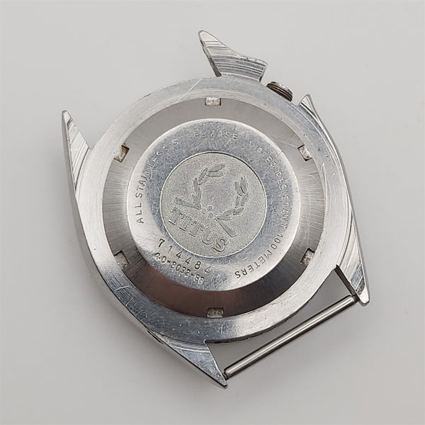 USED RARE VINTAGE SOLVIL TITUS DIVER GLASS CASE BEZEL WATCH KIT BVT06669