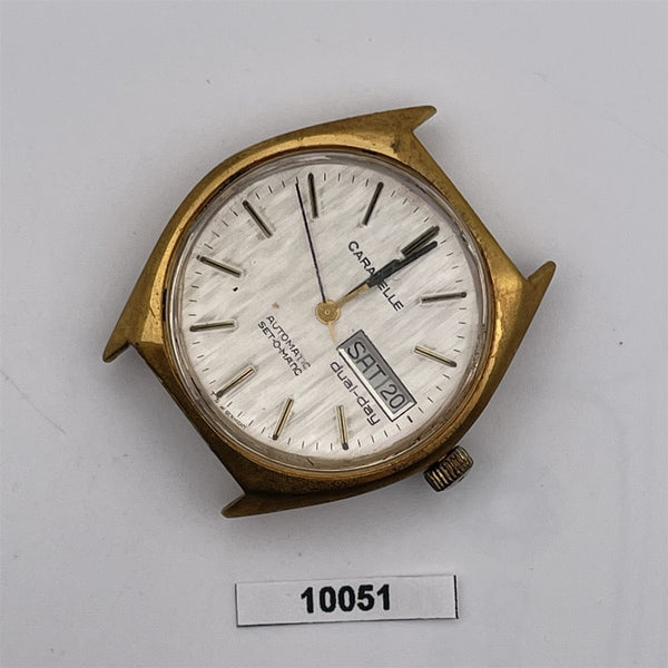 PROJECT TO FIX BULOVA CARAVELLE DAY DATE AUTOMATIC MENS GOLD WATCH BVT10051