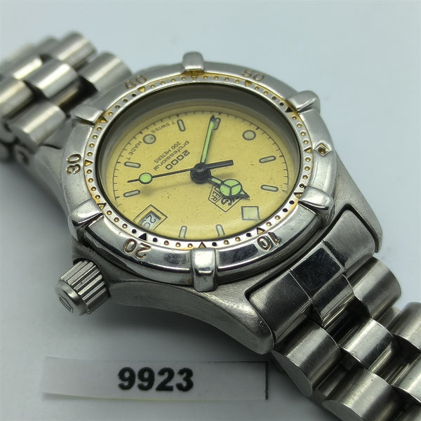 PROJECT TO FIX TAG HEUER 2000 SERIES GOLD SS LADIES QUARTZ DATE WATCH B9923