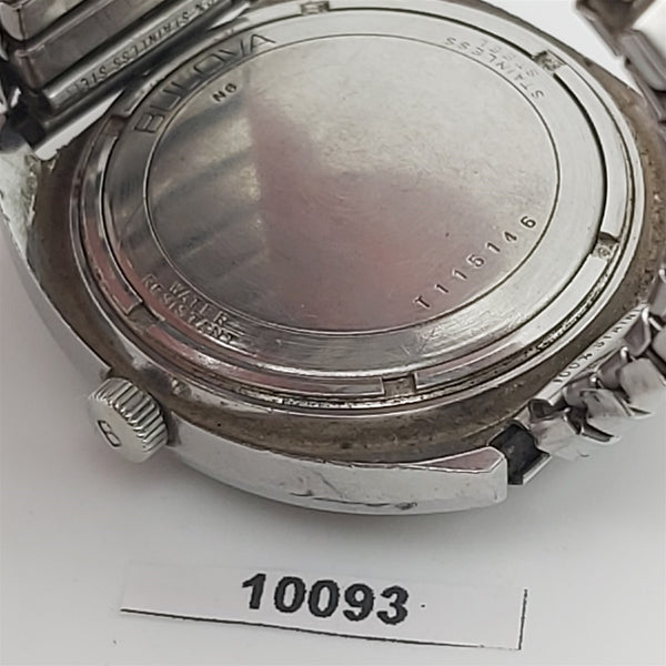 PROJECT TO FIX BULOVA STEEL MENS AUTOMATIC DAY DATE WATCH EU SHIP 10093