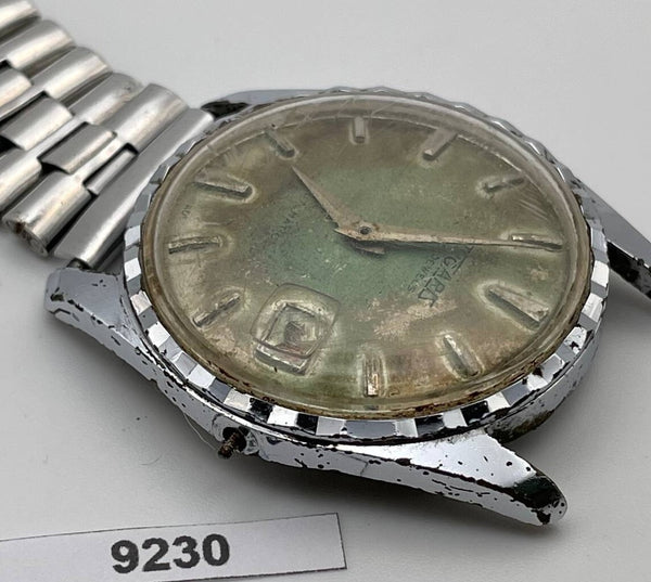 PROJECT TO FIX TUGARIS COIN RIMMED AUTOMATIC ROUND EU SHIP MENS WATCH 9230