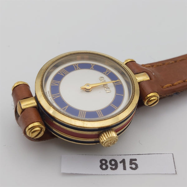 PROJECT TO FIX GUCCI LADIES GOLD ROMAN TRI COLOR GOLD WATCH EU SHIP WATCH 8915