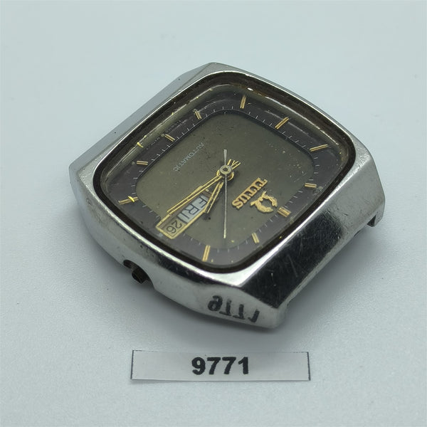 PROJECT TO FIX SOLVIL TITUS MENS SS CUSHION CASE DAY DATE WATCH EU SHIP 9771