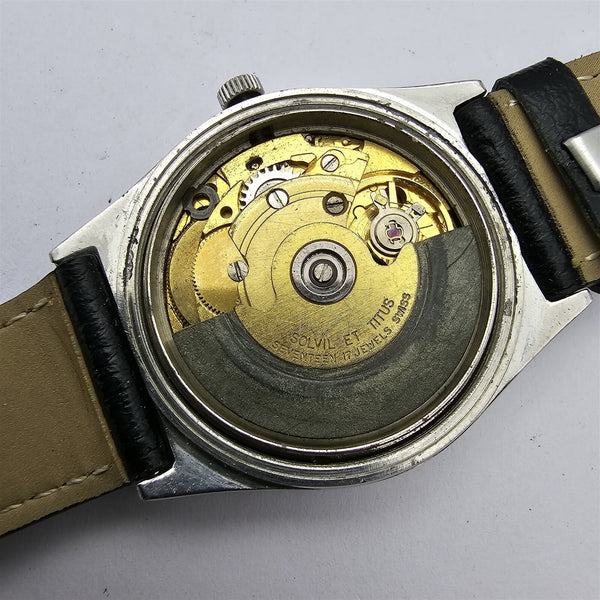 PROJECT TO FIX SOLVIL TITUS SS MENS AUTO HOODED DAY DATE WATCH EUROPE SHIP