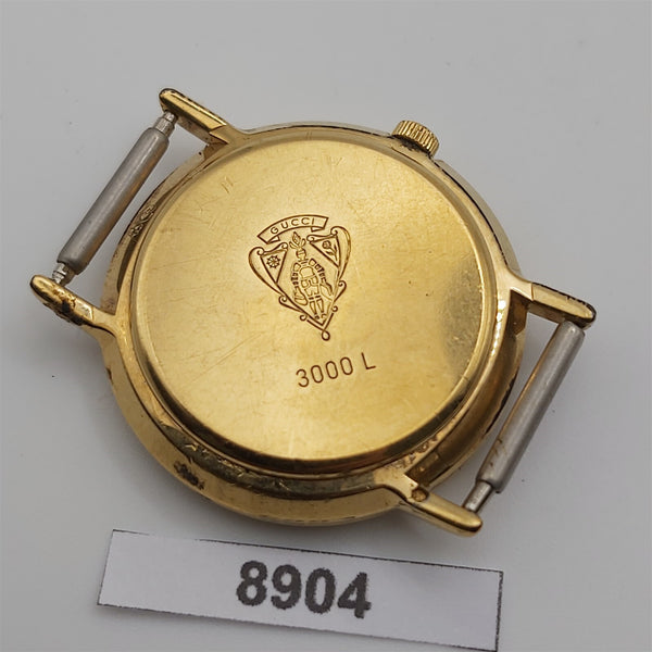 PROJECT TO FIX GUCCI LADIES GOLD ROMAN 3000L GOLD WATCH EU SHIP WATCH 8904
