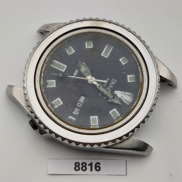 PROJECT TO FIX BULOVA DAY DATE SS MENS AUTO 205-0702 DIVE WATCH EUROPE SHIP