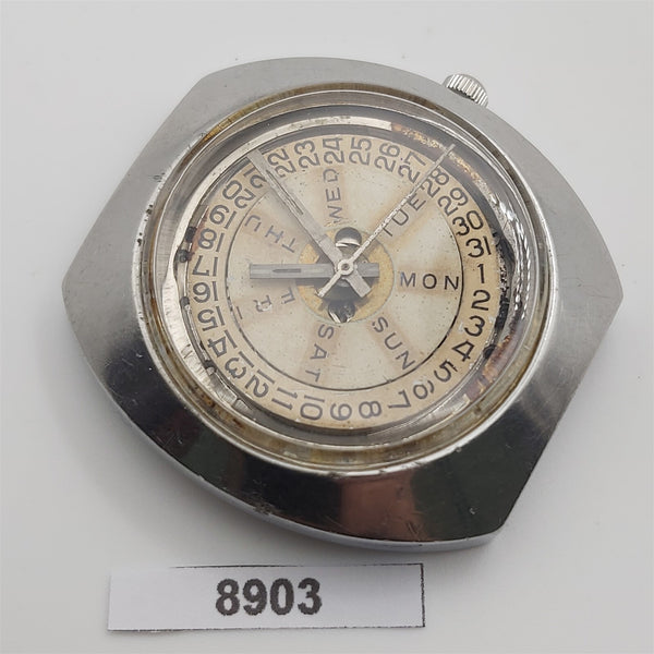 PROJECT TO FIX ZODIAC SS MENS AUTOMATIC DAY DATE WATCH EU SHIP 8903