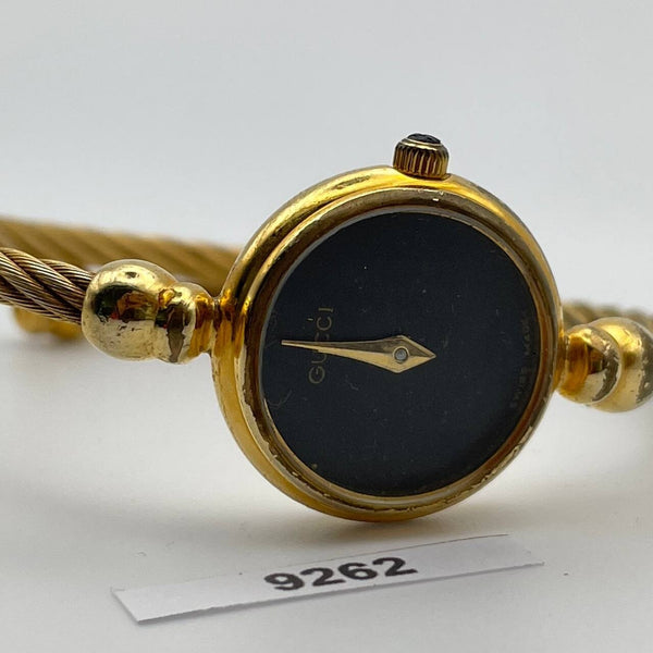 PROJECT TO FIX GUCCI LADIES ROPE 2700.2L BANGLE GOLD PLATE WATCH EU SHIP 9262