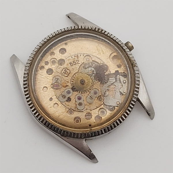 PROJECT FIX WALTHAM COIN RIMMED BOY SIZE THICK LUGS MANUAL WIND WATCH 6631
