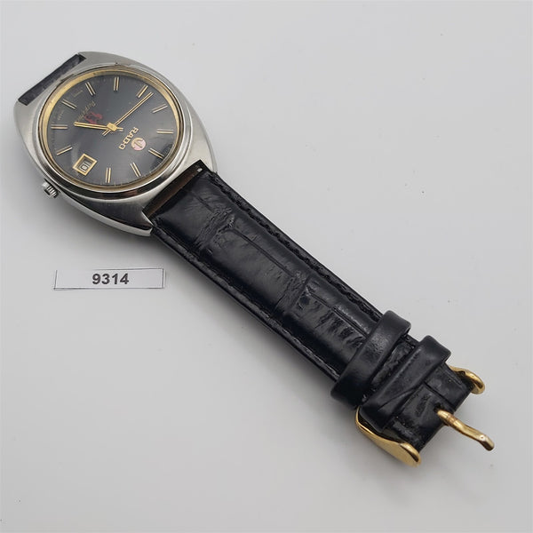 PROJECT TO FIX RADO PURPLE HORSE SS BLACK DIAL DATE EU SHIP MENS WATCH 9314