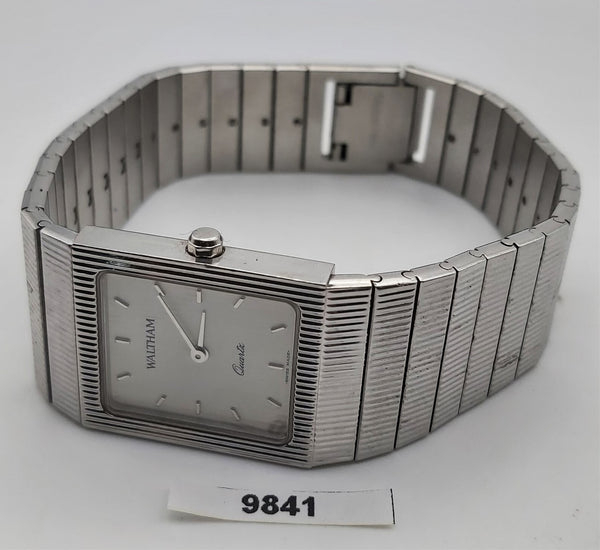 PROJECT FIX WALTHAM TEXTURED CASE LADIES QUARTZ DRESS WATCH 9841