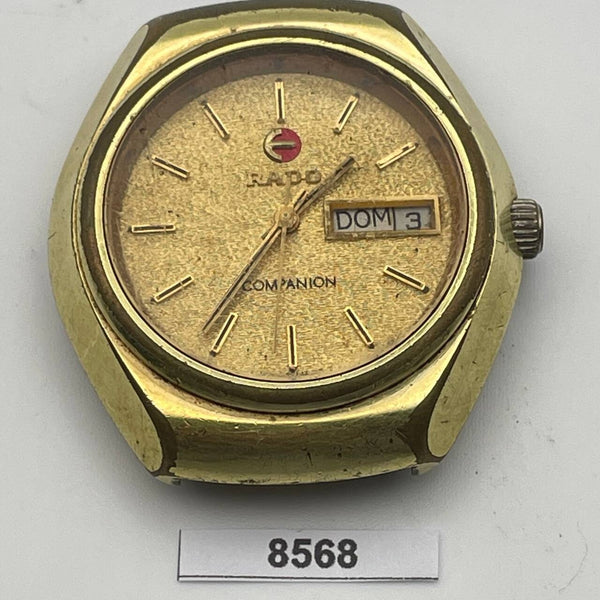 PROJECT TO FIX RADO COMPANION GOLD AUTOMATIC CUSHION EU SHIP MENS WATCH 8568