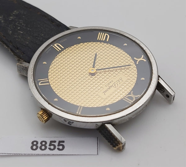 PROJECT TO FIX S.T. DUPONT ROMAN PYRAMID DIAL QUARTZ MENS ROUND SS WATCH 8855