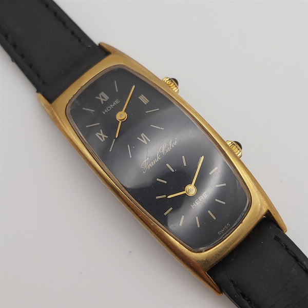 PROJECT TO FIX FRANK CALVE GOLD PLATE DUAL TIME TONNEAU LADIES MANUAL WATCH 8168