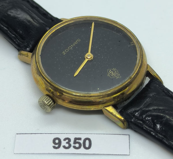 PROJECT FIX SANDOZ ROUND GOLD PLATE MANUAL WIND LADIES EU SHIP WATCH