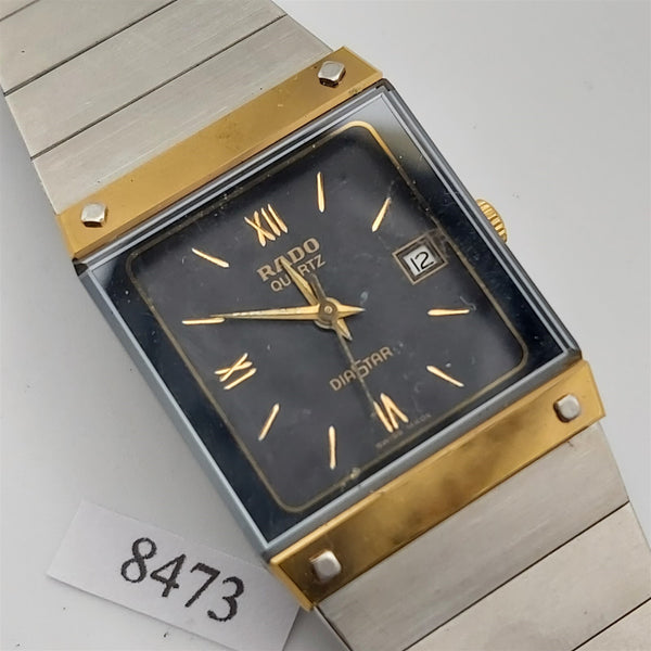 PROJECT TO FIX RADO DIASTAR ROMAN DIAL GOLD SS DATE EU SHIP LADIES WATCH 8473