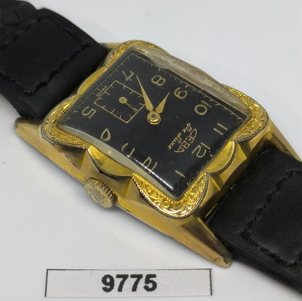 PROJECT TO FIX CEBA ARABIC DIAL GOLD PLATE MIDSIZE MANUAL WIND WATCH 9775