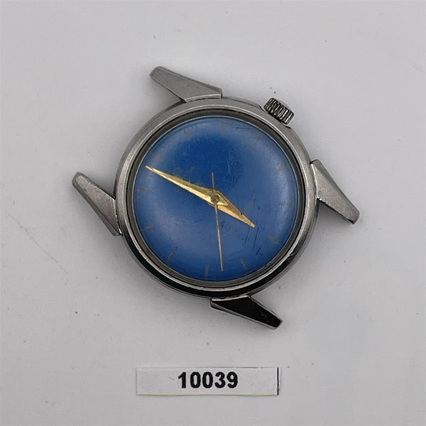 PROJECT FIX HAMPDEN WATCH CO. ROUND SS MANUAL WIND BOYSIZE EU SHIP WATCH 10039
