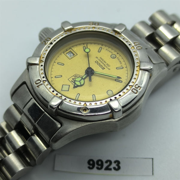 PROJECT TO FIX TAG HEUER 2000 SERIES GOLD SS LADIES QUARTZ DATE WATCH B9923
