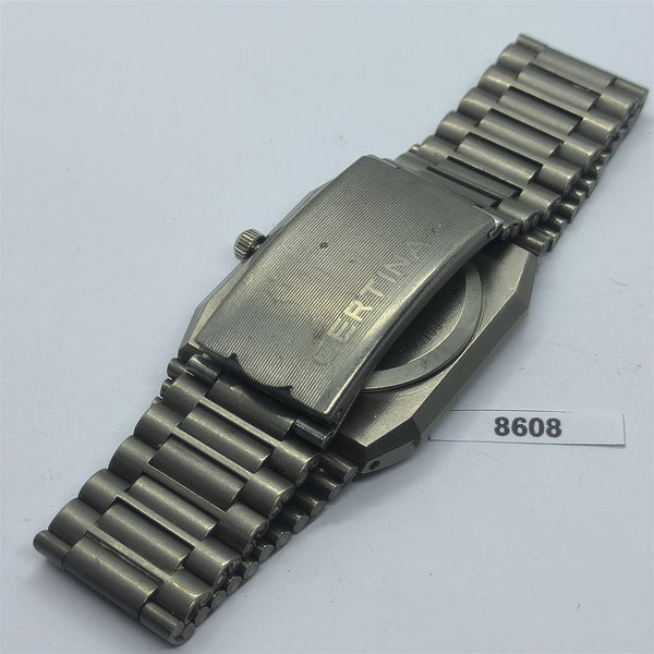 PROJECT TO FIX CERTINA DS CUSHION TITANIUM CASE QUARTZ DATE WATCH 8608