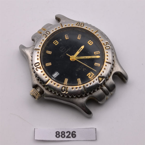 PROJECT TO FIX BULOVA MARINE STAR QUARTZ MENS GOLD PLATE SS WATCH 8826 EU SHIP