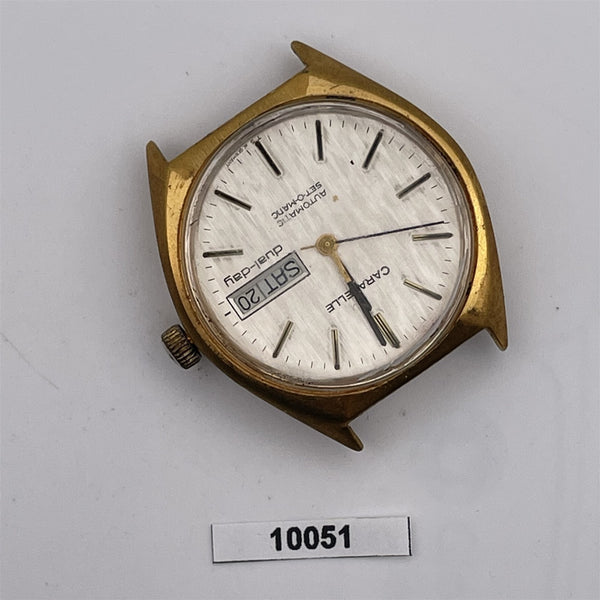 PROJECT TO FIX BULOVA CARAVELLE DAY DATE AUTOMATIC MENS GOLD WATCH BVT10051