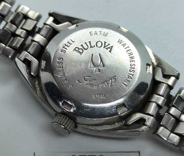 PROJECT TO FIX BULOVA LADIES GOLD DIAL AUTOMATIC GOLD SS DATE WATCH EU SHIP 9773